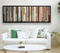 Pastel Wood Mosaic Wall Panel