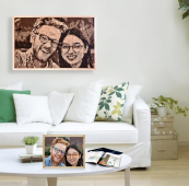 Oak Frame for Wood Art Mosaics