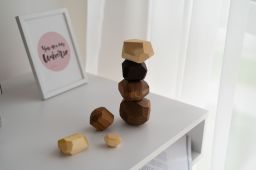 Wooden Balancing Stones Set