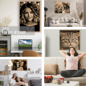 Personalized Bricked Photo Mosaic Size S (20*20 inches)