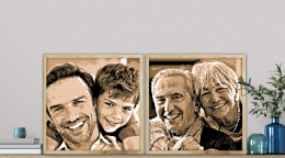 Oak Frame for Wood Art Mosaics