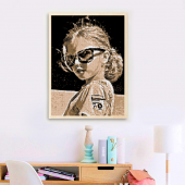 Oak Frame for Wood Art Mosaics