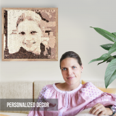 Personalized Bricked Photo Mosaic Size S (20*20 inches)