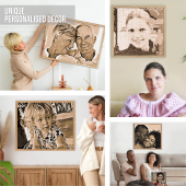 Personalized Bricked Photo Mosaic Size S (20*20 inches)