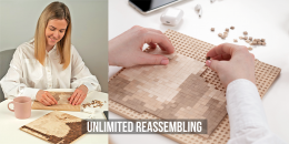 Personalized Bricked Photo Mosaic Size S (20*20 inches)